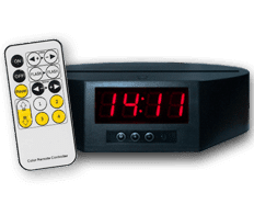 Sockel Uhr LED 7 Farben + Fernbedienung (28 €)