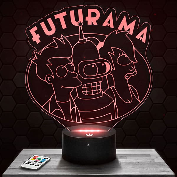 lampe-3d-futurama Lampe 3D Futurama avec socle au choix !