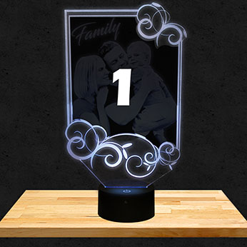 Lampe Personalisiert Rechteckig Ornamente