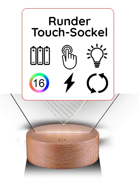 socle lampe tactile