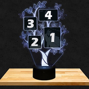 Lampada personalizzata Albero 4 Foto Caldo