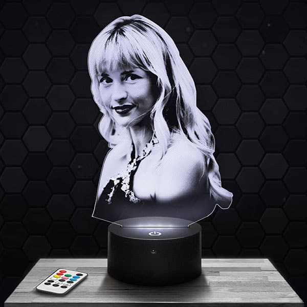 lampe-3d-angele Lampe 3D Angèle avec socle au choix !