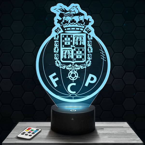 lampe-3d-logo-fc-porto Lampe 3D Logo FC Porto avec socle au choix !