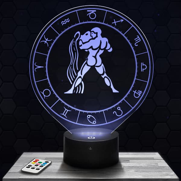 lampe-3d-signe-astrologique-verseau Lampe 3D Signe Astrologique - Verseau avec socle au choix !