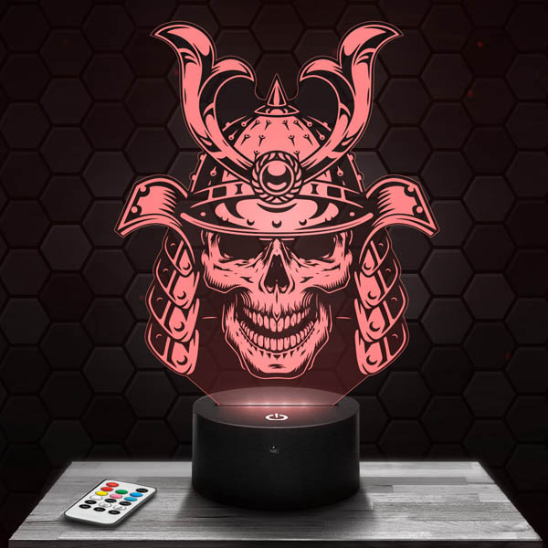 lampe-3d-crane-samurai-japonnais-600