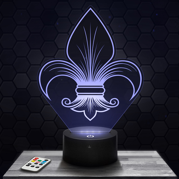 lampe-3d-fleur-de-lys-600