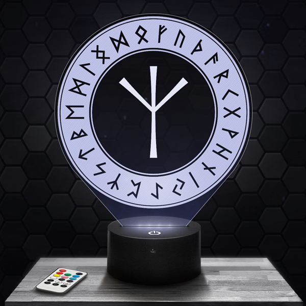 lampe-3d-rune-algiz-600