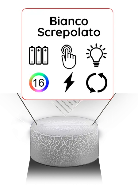 socle lampe craquelé