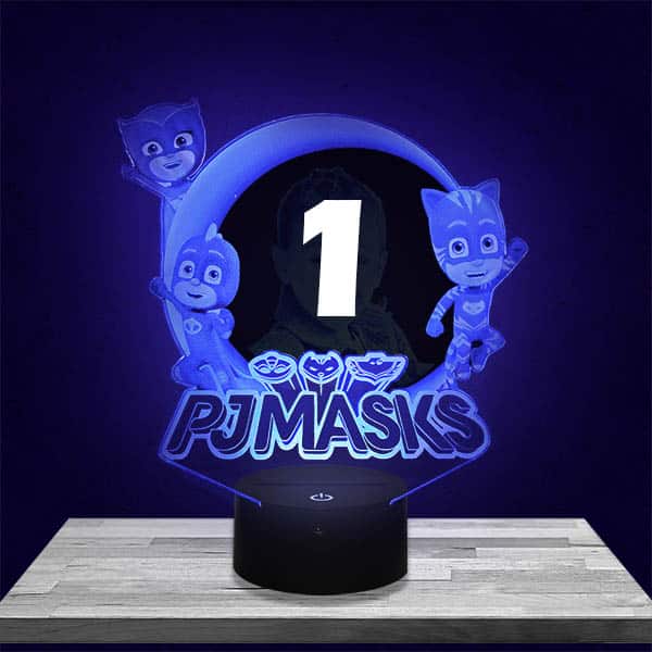 Gepersonaliseerd nachtlampje voor kinderen PJ Masks