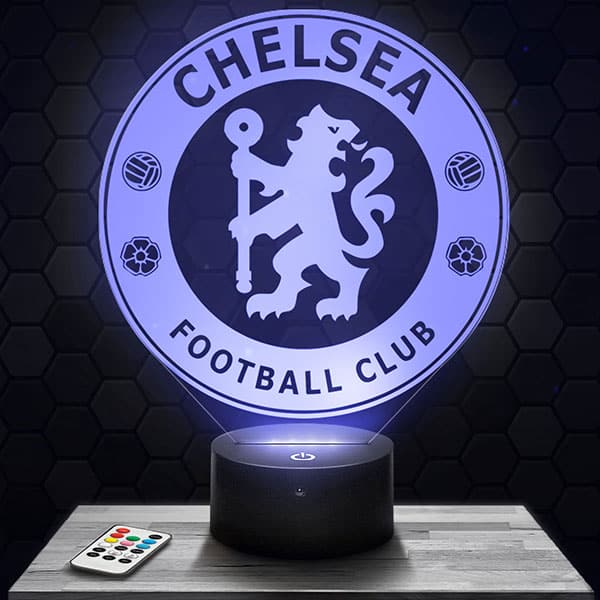 lampe-3d-logo-chelsea Lampe 3D Logo Chelsea avec socle au choix !