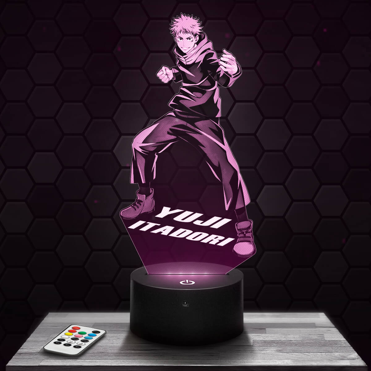 lampe-3d-itadori-yuji-rose