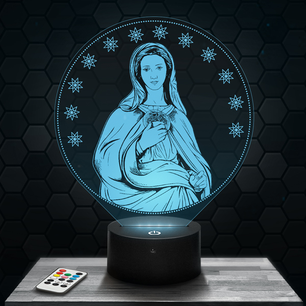 lampe-3d-vierge-marie-religion