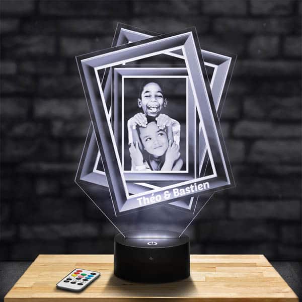 Personnalisation – Lampe Personnalisée 3 cadres