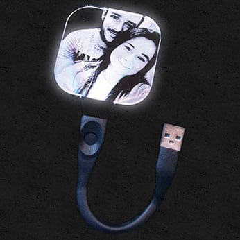 Biegsame USB-Lampe Personalisiert Viereckig