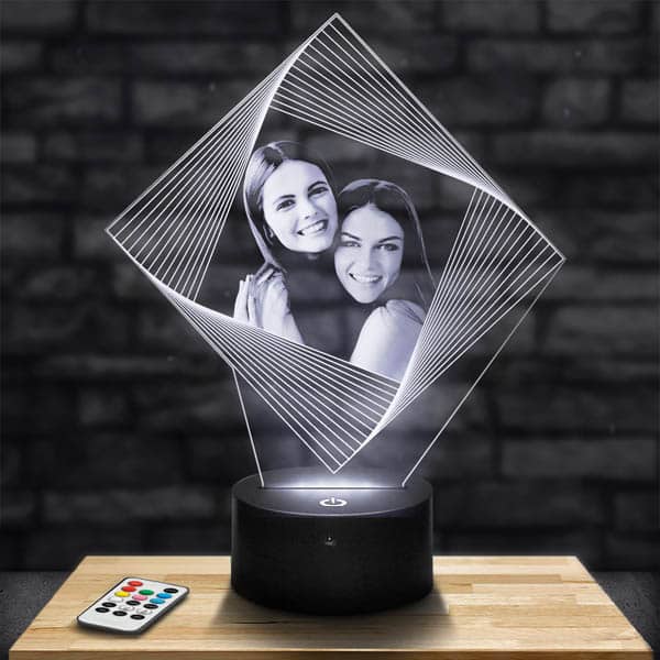 Personnalisation – Lampe Personnalisée Losange Illusion