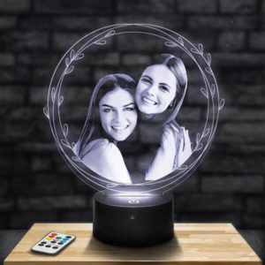 Gepersonaliseerde lamp met ronde ornamenten Lampephoto.fr