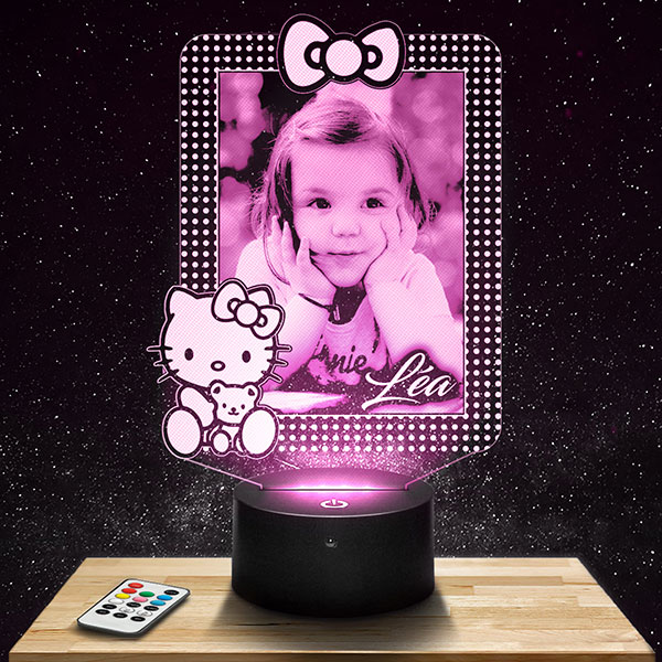 Personalisiertes Nachtlicht für Kinder Hello Kitty