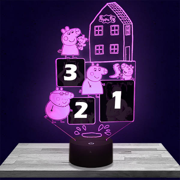 Customised kid's Night Light Peppa Pig 3 photos