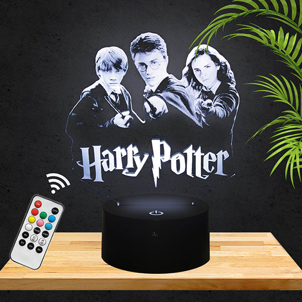 Harry Potter 3D LED Lamp with a base of your choice! - PictyourLamp