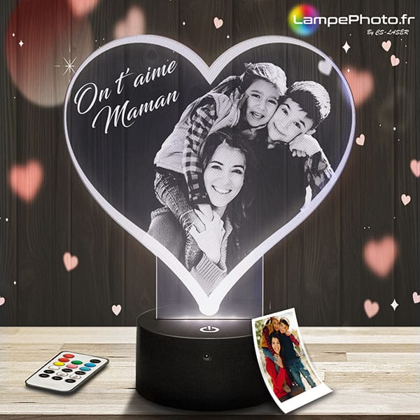 Customised Heart Lamp especially for Mothers’ Day