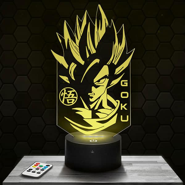 lampe-3d-dragon-ball-z-son-goku Lampe 3D Dragon Ball Z Son Goku avec socle au choix !