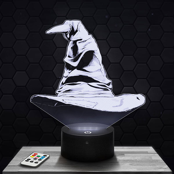 Sorting Hat 3D LED Lamp with a base of your choice! - PictyourLamp