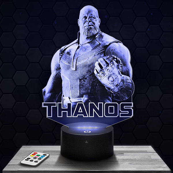 Marvel - Thanos 3D LED LAMP with a base of your choice! - PictyourLamp