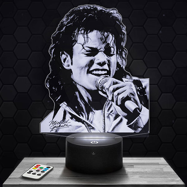 Særlig en gang diamant Michael Jackson 3D LED Lamp with a base of your choice! - PictyourLamp