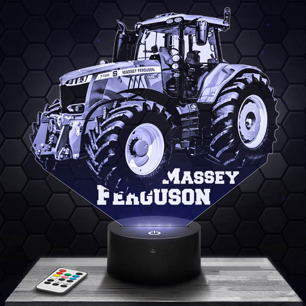 3D-LED-Lampe Traktor Massey Ferguson mit dem Sockel Ihrer Wahl! -  PictyourLamp