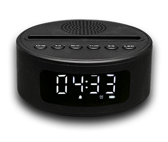 Top of the Range 7 colors Bluetooth Speaker / Alarm Clock base. Black
