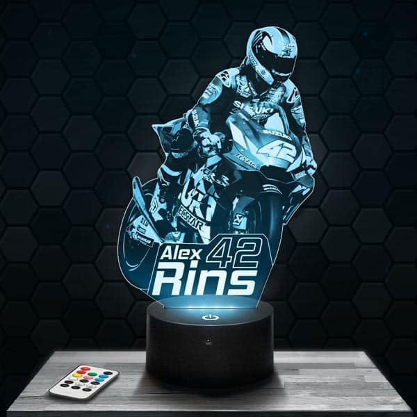 Moto GP
  Suzuki – Alex Rins 3D LED LAMP with a base of your choice!