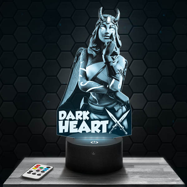 Fortnite –
  Darkheart 3D LED LAMP with a base of your choice!