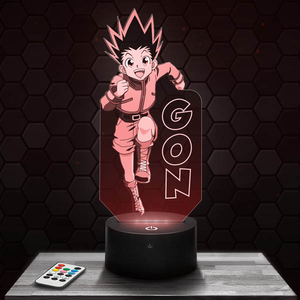 Gon –
  Hunter X Hunter 3D LED Lamp with a base of your choice!