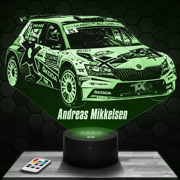 Andreas
  Mikkelsen Skoda Fabia Rallye 3D Led Lamp 