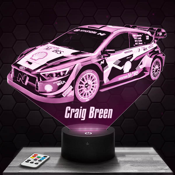 Craig
  Breen Hyundai I20 Rallye 3D Led Lamp 