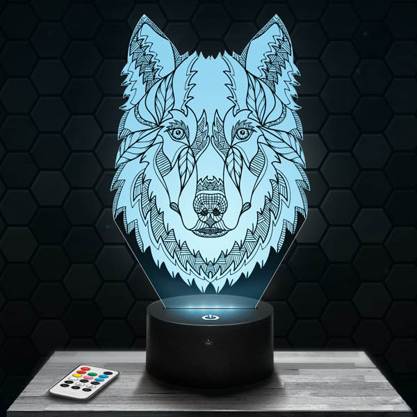 No apta para hombres lobo: la lámpara luna en 3d () que cambia de  color es impresionante