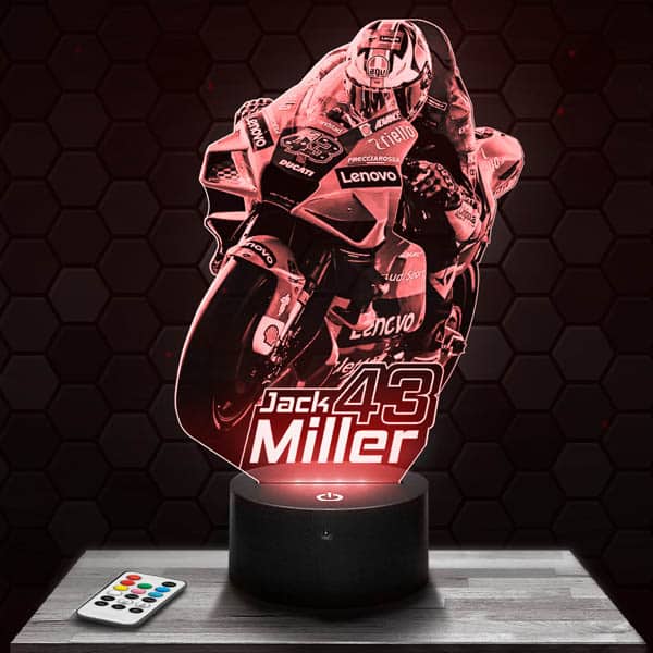 GP Moto
  Ducati Jack Miller 3D LED LAMP with a base of your choice!