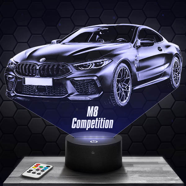 BMW M8
  competition 3D LED LAMP with base of your choice !