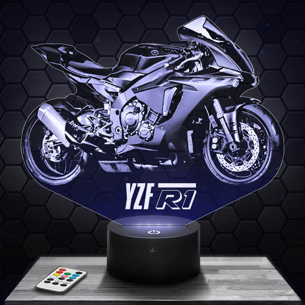  Yamaha
  R1 Moto 3D LED LAMP with base of your choice !