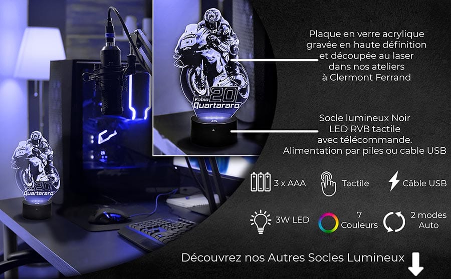 Lampes 3D Socles