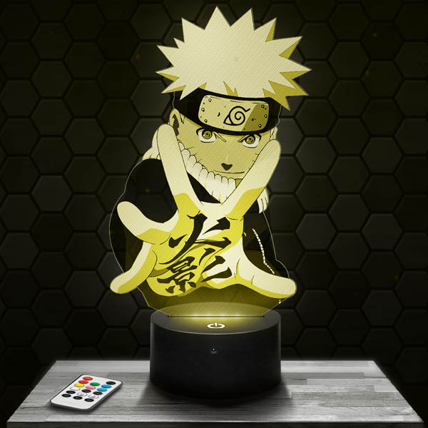 3D-LED-Lampe 3D Naruto mit dem Sockel Ihrer Wahl! - PictyourLamp