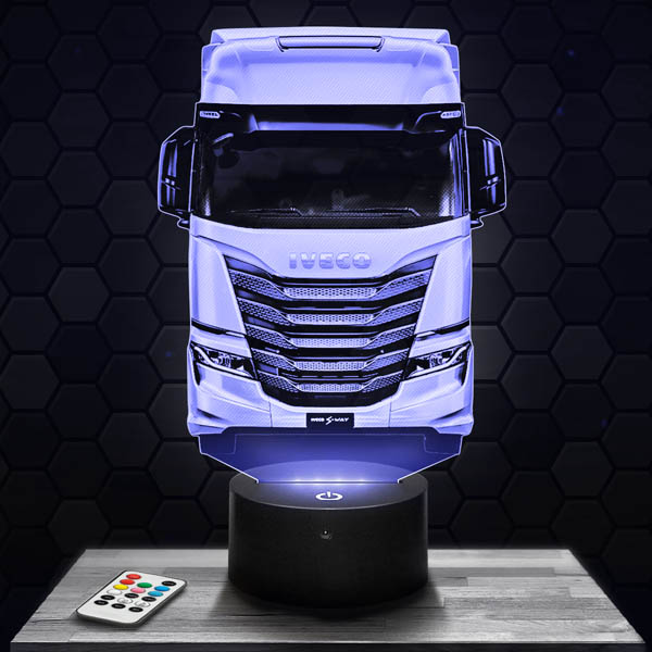 Lampada LED 3D Camion Iveco con base a scelta ! - Pictyourlamp