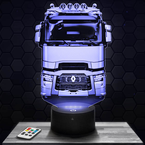 Lampada LED 3D Camion Renault con base a scelta ! - Pictyourlamp