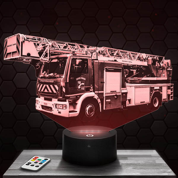 French Fire Truck 3D Led Lamp - PictyourLamp