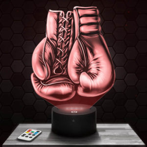 Lampe 3D Gants de Boxe - LampePhoto