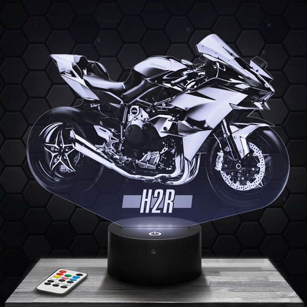 Kawasaki H2R Motorcycle 3D Led Lamp - PictyourLamp