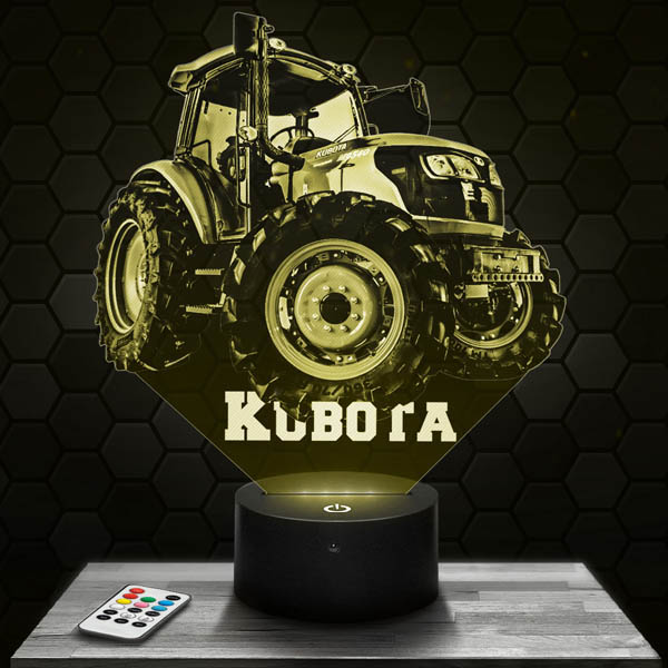 3D LED Lampe Kubota Landwitschaftlicher Traktor - PictyourLamp