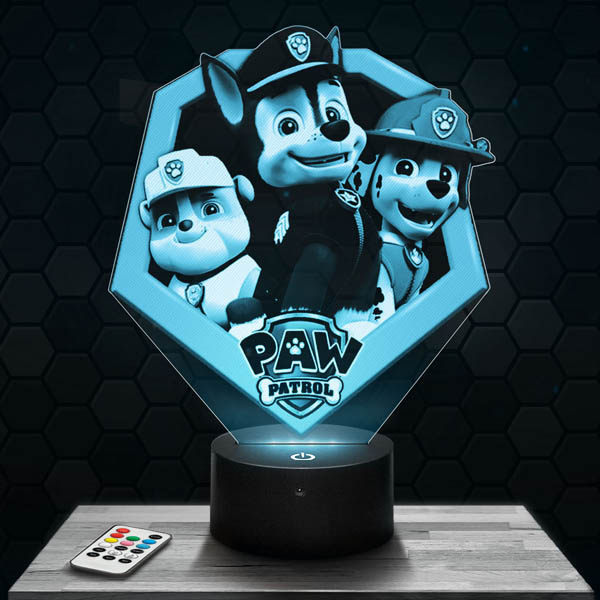 Paw patrol
  3D LED Lamp with a base of your choice!