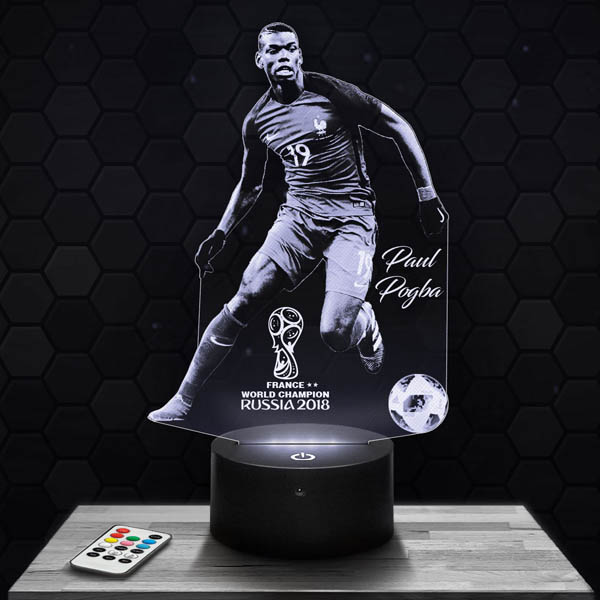 Paul Pogba
  3D LED Lamp with a base of  your choice!