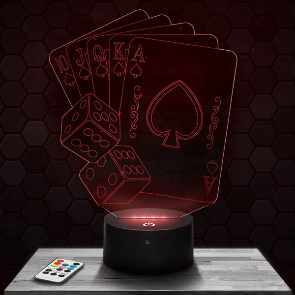 Poker 3D
  LED Lamp with a base of your  choice!